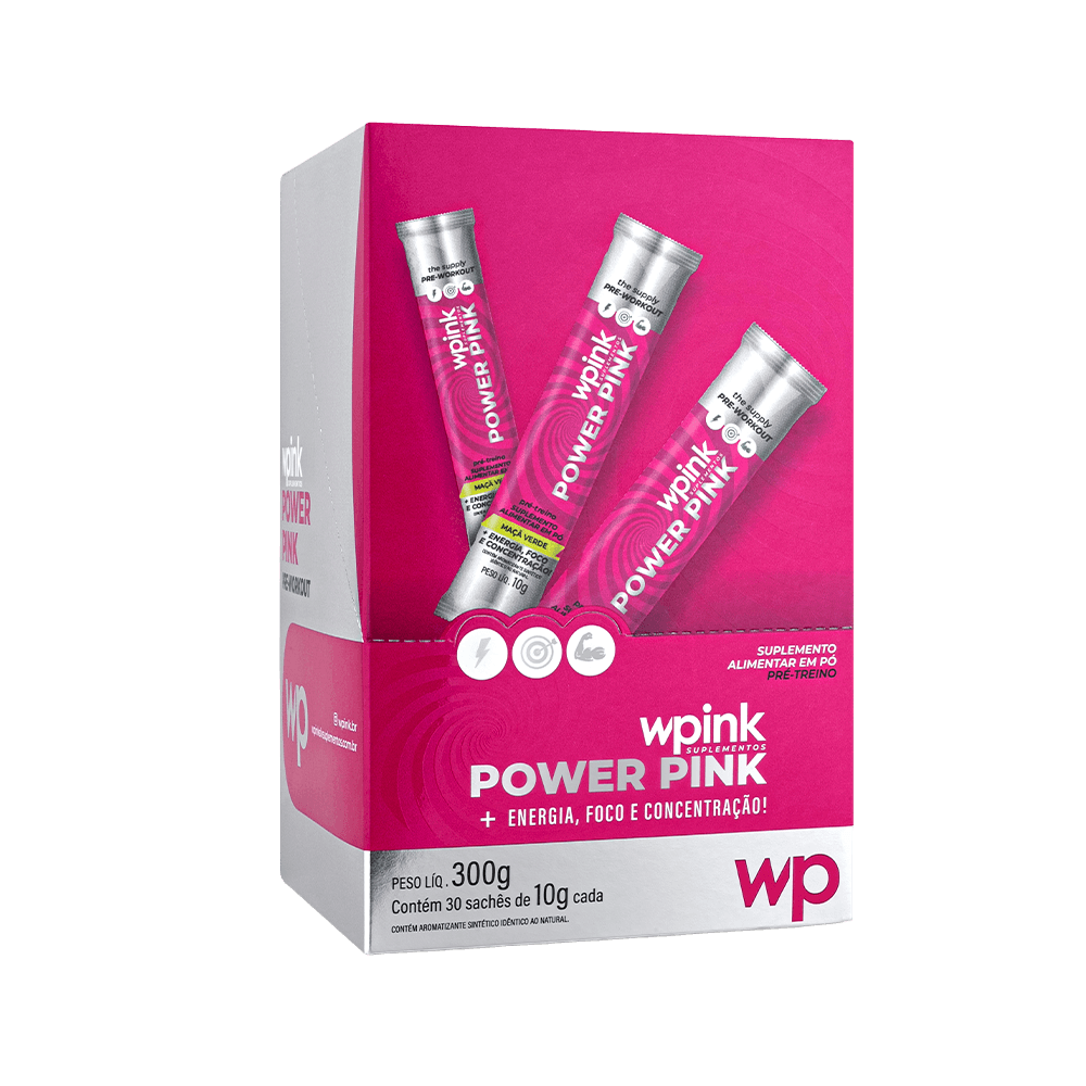 power pink de maçã verde - pré-treino - 300g - wp - foto 4
